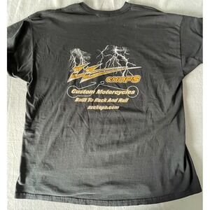 ZZ Chops Custom Motorcycles T-Shirt 2XL Black Biker